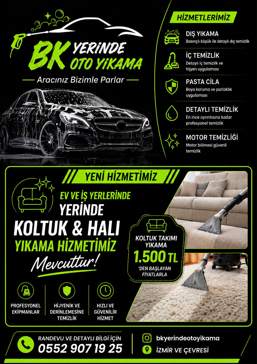 BK YERİNDE OTO YIKAMA